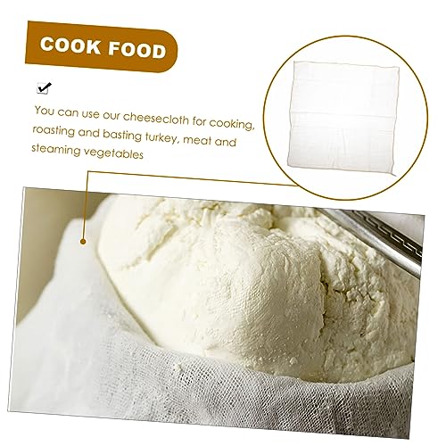 SHOWERORO Tofu Making Supplies 6 Pcs of Reusable Cheesecloth Bags Straining Fabric for Cheese Yogurt Milk Unbleached Cotton Easy to Clean