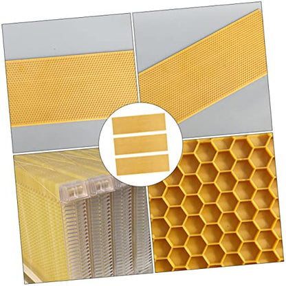 SUPVOX 3pcs Plastic Deep Hive Foundation for Beekeeping Orange Bee Nest Base Smooth Surface Reliable Plastic Material for Increased Honey Production