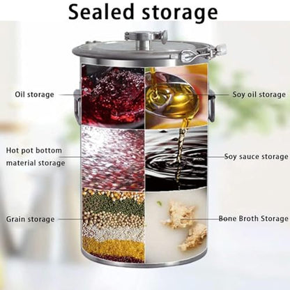 304 Stainless Steel Wine Fermentation Tank, Household Sealed Barrel Fermentation Tank, Yogurt Fermentation Tank, Micro Brewery, Multi-Function Rice Barrel Oil Barrel,115l - color: 115l