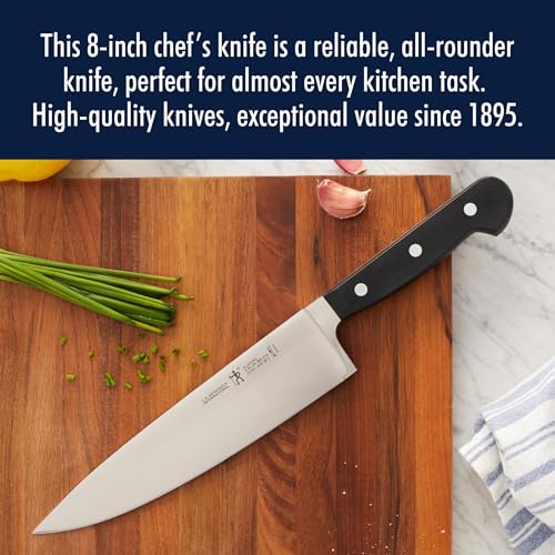 Henckels Classic 8-Inch Chef Knife, Razor-Sharp, German Engineered | Fully Forged Construction Provides Balance with Traditional Triple-Rivet Handles Enables Comfortable Easy Cutting. - style: 8-inch Chef's Knife