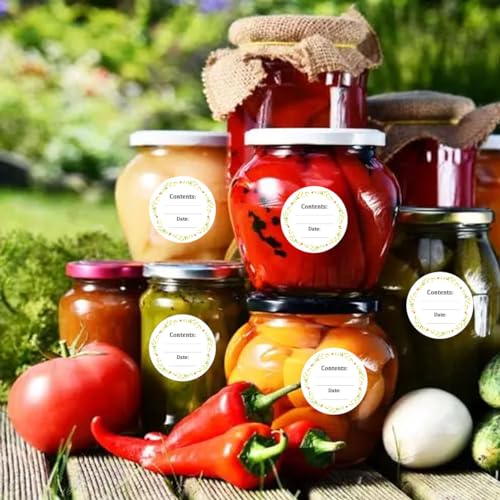 Dissolvable Canning Labels for Mason Jars,1.5 Inch Dissolvable Food Stickers Removable Freezer Food Date Labels for Food Containers(Pack-200) - size: 1.5 inch