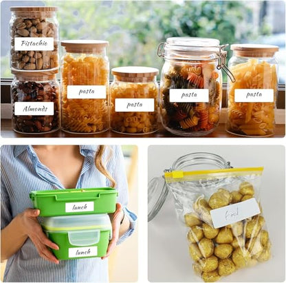 400pcs Removable Labels 1.2 x 0.6 Inch Water Resistant for Bottle - size: 1.2 x 0.6 Inch(400pcs)