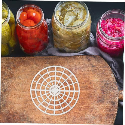 IMIKEYA 5pcs Fermenting Weights Pickle Jar Press Plates for Mason Jars Vegetable Fermentation Kit for Kimchi Sauerkraut Canning Supplies Compact and Easy to Clean