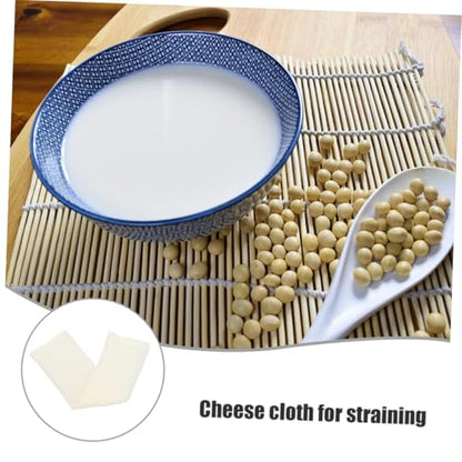 2pcs Large Filter Cloth for Cheese Making Supplies Reusable Cheese Cloths for Straining Unbleached Cheesecloth Strainer Fine Mesh