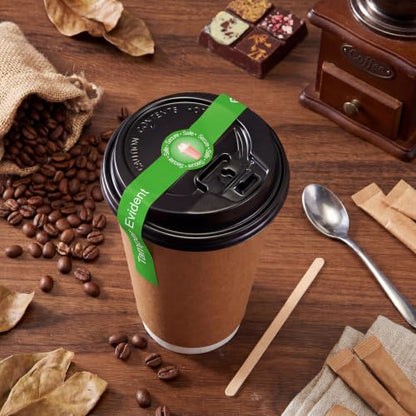 Zonon 600 Pcs Safe Secure Tamper Evident Seals for Drink Lids, Food Delivery Stickers Sealed for Freshness Labels Drink Food Coffee Milk Tea Ice Cream Seal Stickers 600 Pieces Per Roll (Green) - color: Green