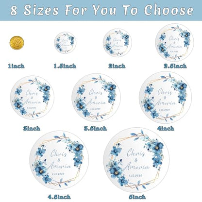 Custom Stickers Wedding Favors Personalized Labels for Business Logo 50-1000PCS Customized Vinyl Label Stickers Waterproof for Wedding Birthday Party