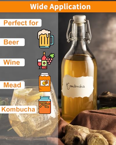 Kosoeur Triple Scale Hydrometer, Alcohol Hydrometer for Wine, Mead, Kombucha & Beer, Mead Making Kit, (ABV Tester, Brix, Specific Gravity Hydrometer), Hydrometer Alcohol Kit for Wine Brewing Supplies