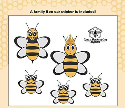 Professional Beekeeping Suit and Goatskin Gloves (1 pair) Self-Supporting Fencing Veil and Heavy Duty YKK Metal Zippers for Bee Keepers Easily Take On and Off - Small - size: Small