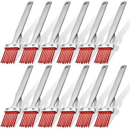 CFS 4040305 Silicone Basting Brush with Hook, 2", Red (Case of 12) - size: 2", style: 12 Pack