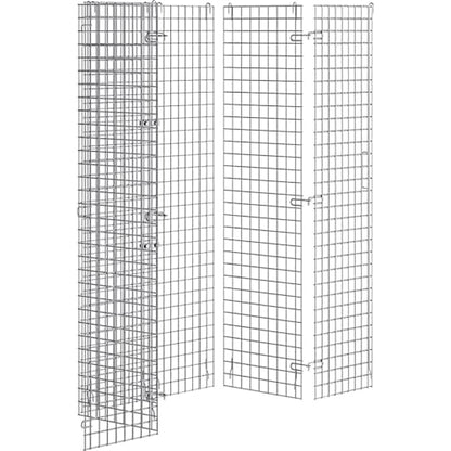 18" x 36" x 61" NSF Commercial Heavy Duty Chrome Wire Security Cage Kit, Metal - color: Grey, size: 18" x 36" x 61" Only Security Cage