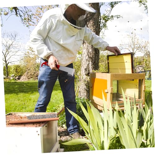 Abaodam Ergonomic Beekeeping Tools Hive Tool j Hook Brush Set Dadant Supplies Beehive Cleaning