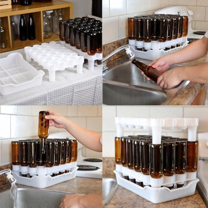 FASTFERMENT - frb1 FastFerment FRBB-24 Bottle Drying Rack, FastRack24, White - size: FastRack24 Rack