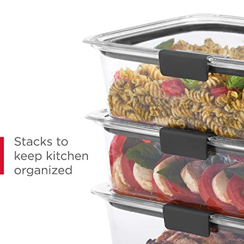 Rubbermaid Brilliance BPA Free 44-Piece Food Storage Containers Set Airtight Leak-Proof with Lids for Meal Prep Lunch and Leftovers - size: 44-Piece