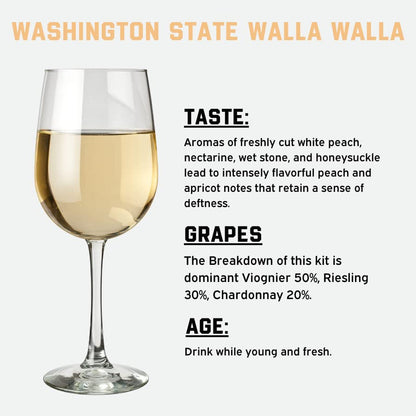 Fontana Washington State Walla Walla Wine Kit | DIY Ingredient Kit - 6 Gallons | Premium Ingredients | Makes 30 Bottles