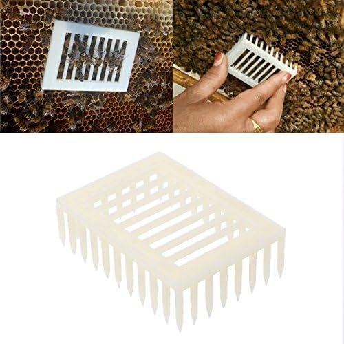 White Plastic Queen Marker Cage Clip Bee Catcher Beekeeper Beekeeping Tools Equipment Farm and Ranch Supplies