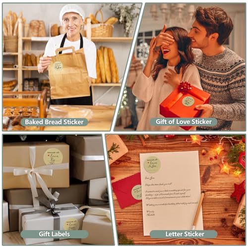 500 Pcs 2″ Round Homemade with Love Kraft Labels – Canning Jar Stickers for Jelly, Jam, Spice Containers, Baked Goods, Pantry Organization, Gift Packaging & Small Business - color: Homemade With Love (Standard)