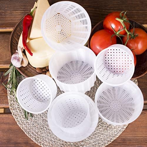 7 items Cheese making kit | Variouse cheese molds 0.25-0.6 kg for soft cheeses (7). Cheesemaking from Cow and Goat Milk. Cheese making supplies - size: Set of 7