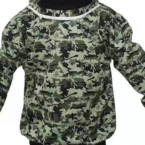 Beekeeping Jacket, Ultra Lightweight Half Body Bee Suits Maximum Protection Beekeeper Jacket Camouflage Bee Keeper Suit with Veil Hood for Beginner Professional Beekeepers (Five Star Camouflage) - color: Five Star Camouflage