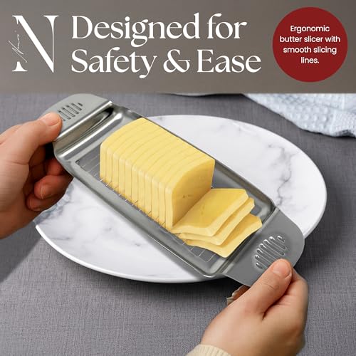 Namre Butter Cutter Slicer| Stainless Steel | Wire Butter Square Slicer | Handheld Butter Cutter for Butter| BBQ Accessories for Corn on the Cob & Grilling