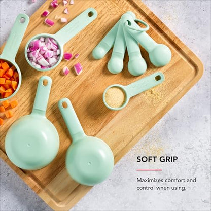 KitchenAid Measuring Cups and Spoon Set, 9 Piece, Spearmint - color: Spearmint