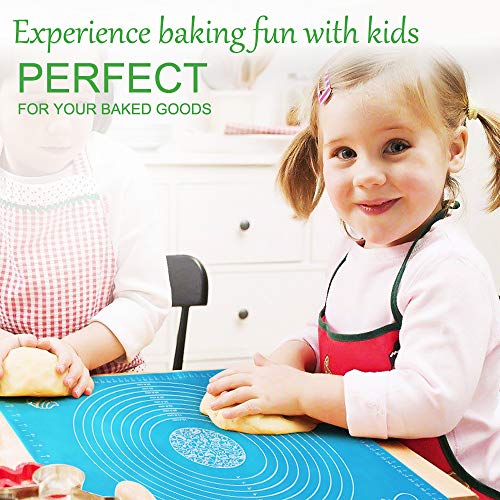 Kitchen Pasta Drying Rack Folding with Extra Large Silicone Baking Mat, iPstyle Spaghetti Drying Rack Noodle Stand 10 Bar Handles (Drying Rack + Baking Mat)