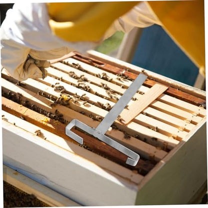 Yardwe 2Pcs Stainless Steel Beekeeping Frame Holder Stand Durable Bee Frame Perch Support Tool Multi Functional Hive Frame Storage for Beekeepers Reliable Beekeeping Supplies