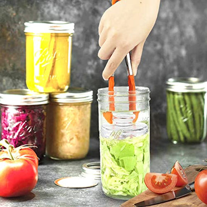 Artcome 10-Pack Glass Fermentation Weights with Easy Grip Handle and Unique Texture Design for Large Wide Mouth Mason Jars - size: 10 Pack