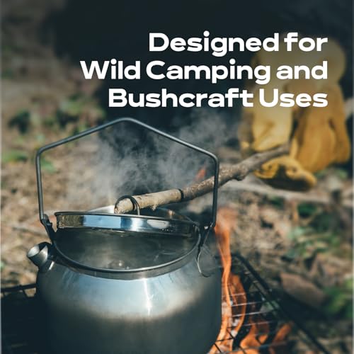 Fire-Maple Antarcti Portable 1.2 Liter Lightweight Stainless Steel Camping Kettle | Durable and Portable Camp Tea Pot | Ideal for Bushcraft and Outdoor Campfire Use - size: 1.2L