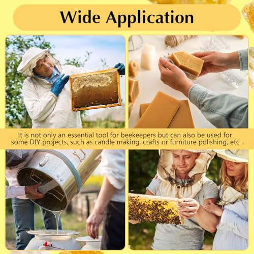 30PCS Honeycomb Bee Wax Foundation, Beehive Wax Frames Waxing Beekeeping Equipment Tool Honey Bee Hive Tool 7.7x16.3"