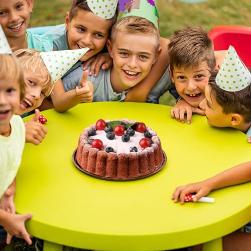 HUAKENER 2 Pcs Charlotte Cake Pan, 8 Inch Round Cake Pan, Nonstick Silicone Cake Molds for Cheese Cake, Chocolate Cake, Rainbow Cakes, Strawberry Shortcake, Brownie Tart Pie, Bule and Pink - size: Charlotte