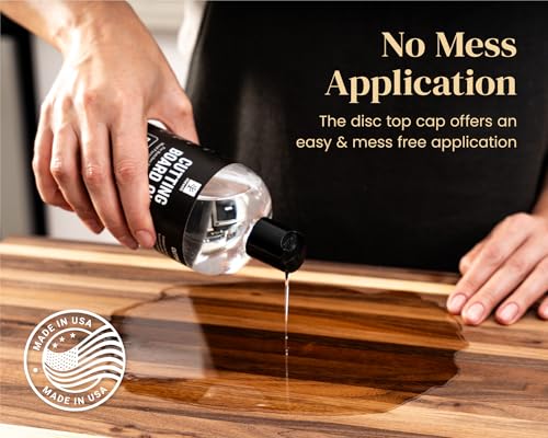Mevell Food Grade Mineral Oil Made in USA 16 Oz, Butcher Blocks and Kitchen Countertops Conditioner, Food Safe Cutting Board Oil, Finish for Marble, Soapstone - size: 5.5"L x 3.5"W