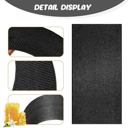 20 Pcs Beehive Waxed Coated Foundation Wax for Bee Frames Plastic Portable Honeycomb Sheet Beeswax Coated Foundation Sheet Beehive Equipment Fit Deep Frame (Black) - color: Black