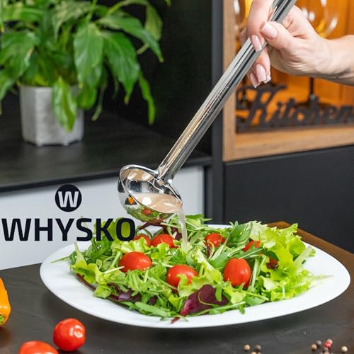 Whysko Soup Ladles Stainless Steel Multipack, 2, 4, 6 & 8 oz Metal Ladle Spoons, Rustproof Heat-Resistant Materials for Cooking and Serving Soups and Sauces, Commercial Grade Kitchen Essentials - size: Multipack (4 Pack)