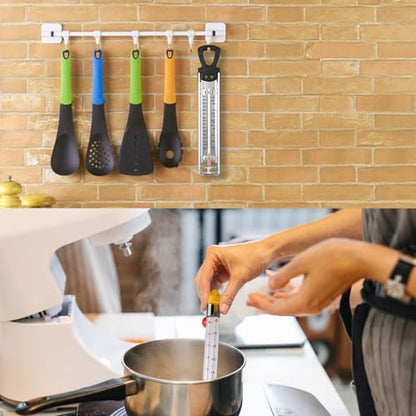 Candy Thermometer with Pot Clip and Hanging Hook, 2026 New Stainless Steel Deep Fry Oil Thermometer Instant Read Cooking Thermometer for Food, Oil/Candy/Fry/Jam/Sugar/Syrup/Jelly Food Thermometer
