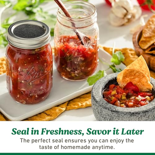 Ball Mason Jar Leak-Proof Lids, Wide Mouth, 6 CT (Pack of 3) - color: Wide, size: 6 Count (Pack of 3)