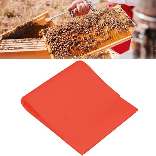 2PCS Beehive Foundation Sheets, Beeswax Foundation Sheets Press Embosser Machine Manual Silicone Mold DIY Beekeeping Tool
