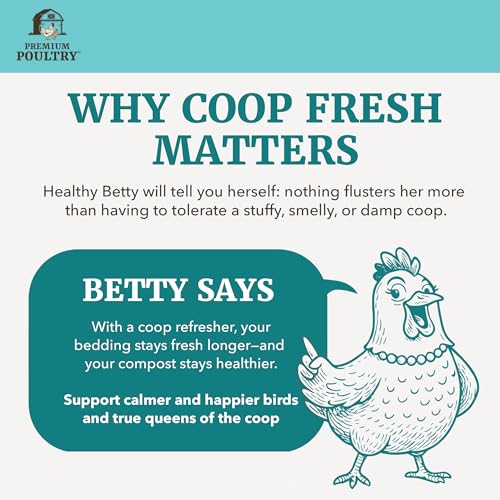 2 Pack Coop Fresh Chicken Coop Deodorizer & Coop Refresher, 25 lb, Natural Odor Eliminator w/ Food Grade Diatomaceous Earth, Moisture Absorber, Fly Control Support & Deep Litter Bedding Treatment