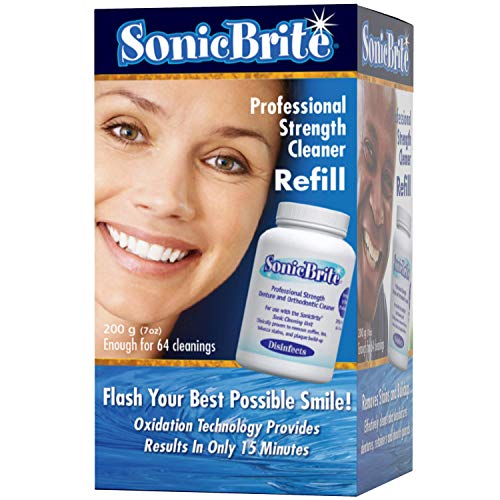 High Intensity Dental Cleaning Powder — Freshen Your Dentures, Retainers, Night Guards and Aligners — Powerful Formula Removes Stains, & Plaque