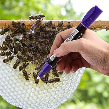 Queen Bee Marking Pen,8 Piece Beekeeping Pen | Queen Marking Kit | for Beekeeper Honey Beginners Orchard Farm Garden Patio Courtyard Outdoor Home