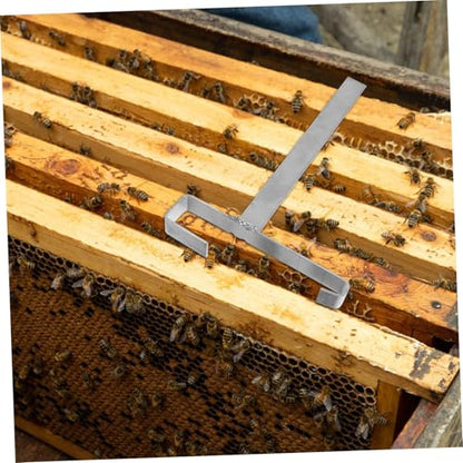 Sosoport 2pcs Beehive Frame Holder Stand Bee Frame Holder Beekeeper Tools Stainless Steel