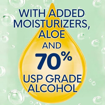 Germ-X Advanced Hand Sanitizer with Aloe and Vitamin E, 1 Liter (Pack of 4), Less Drying Moisturizing Gel, No Rinse Formula, Pump Bottle - size: 33.8 Fl Oz (Pack of 4)