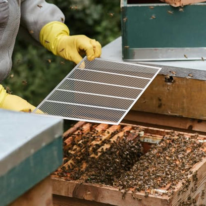 4Pcs Metal Queen Excluder,Queen Bee Frame,Metal Queen Bee Excluder,Queen Excluder 10 Frame,Beekeeping Equipment Metal,Beekeeping Tools Beekeeping Supplies