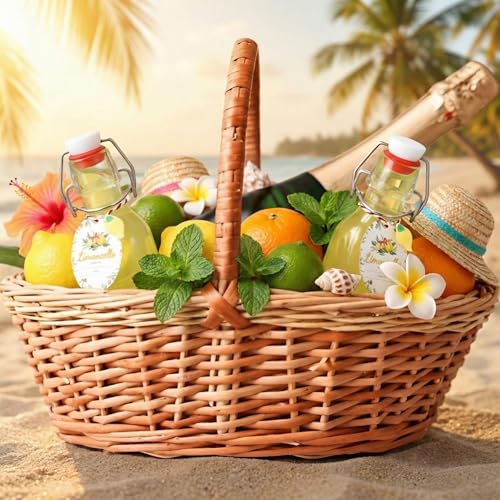 20 Sets Mini Limoncello Bottles Small Swing Top Glass Bottles Tiny Jar for Table Centerpieces Beverages Homemade Christmas Baby Shower Wedding Party Favors for Guests(2oz,Christmas) - size: 2oz, style: Christmas