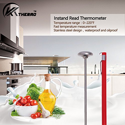 KT THERMO Instant Read 1-Inch Dial Thermometer,Best for The Coffee Drinks,Chocolate Milk Foam - size: 1-PACK