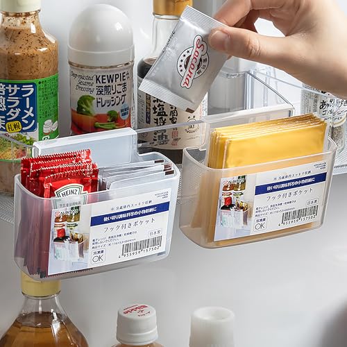 Space-Saving Cheese Slice Holder, 2-Pack, Fridge Door Hanging Storage Container, BPA-Free, for Kitchen Organization
