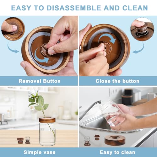 Glass Spice Jars Seasoning Containers Small Glass Jars with Lids Airtight Food Storage Canister for Kitchen Pantry Sugar Tea Coffee Bean Nuts Cookies Herbs Salt (30oz(900ml)*2 pack) - color: 30oz(900ml)*2 pack