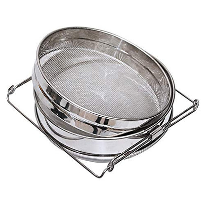 Honey Strainer Stainless Steel Double Sieve Bee Keeping Equipment Filter