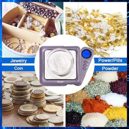American Weigh Scales 200g x 0.01g Digital Pocket Gram Scale-Blade Series | Precision Mini Scale 0.01g Accuracy, Pocket Scale for Kitchen, Gold, Gems & Coin Scale, Smart Digital & Compact Scale - color: Gray, size: 200g x 0.01g