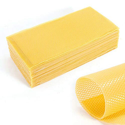 Honeycomb Bee Wax Foundation, 30 Pcs Honeycomb Foundation Beehive Wax Frames Waxing Beekeeping Equipment Tools 195 * 415mm (US Stock)
