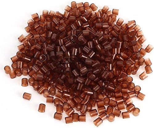 500Pcs Queen Rearing Cell Cup, Plastic Brown Bee Cultivating Box Queen Rearing Honey Bee Beekeeping Supplies Bee Keeper Grafting Kit Tool